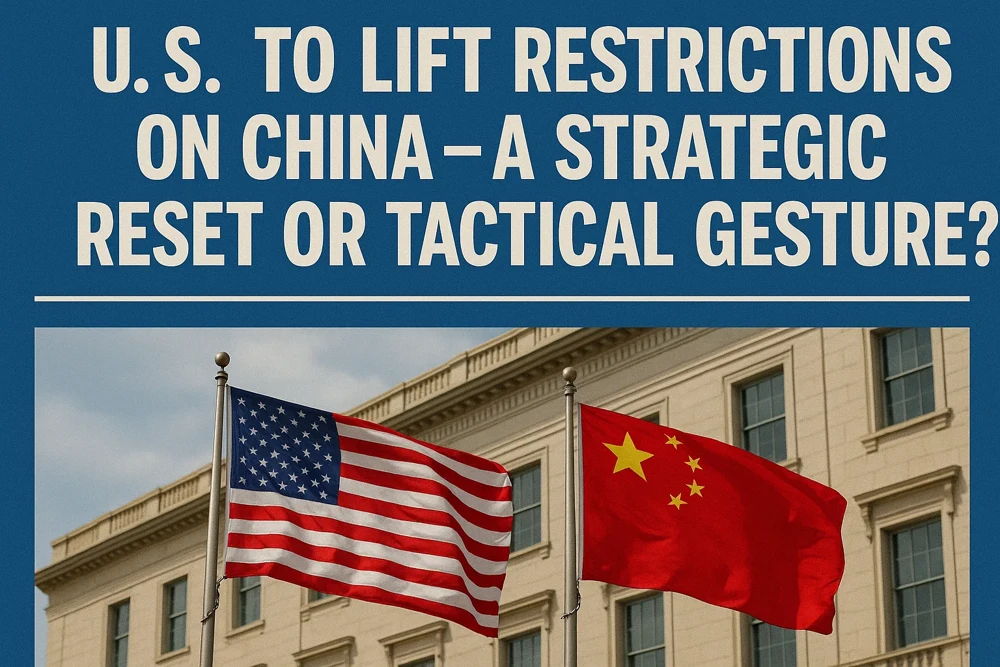 U.S. to Lift Restrictions on China – A Strategic Reset or Tactical Gesture?