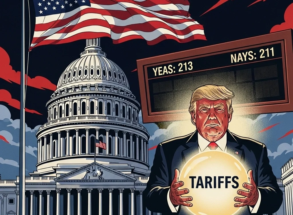 U.S. House Narrowly Backs Rule Expanding Trump’s Power on Tariffs